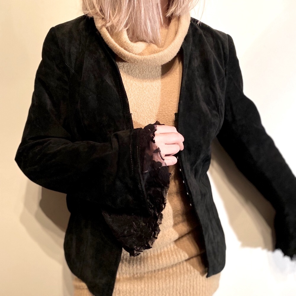 Gothic Vintage Suede Coat